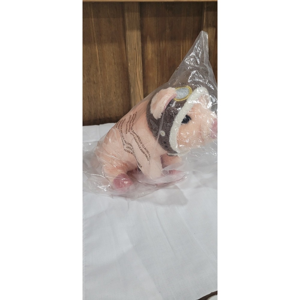 ☆ ~ NEW mpendium Flying Pig Plush Stuffed Animal w/ Aviator Goggles Companion~ ☆